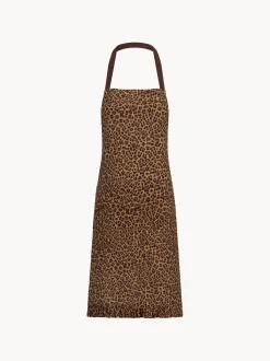 Grembiule in cotone Leopard