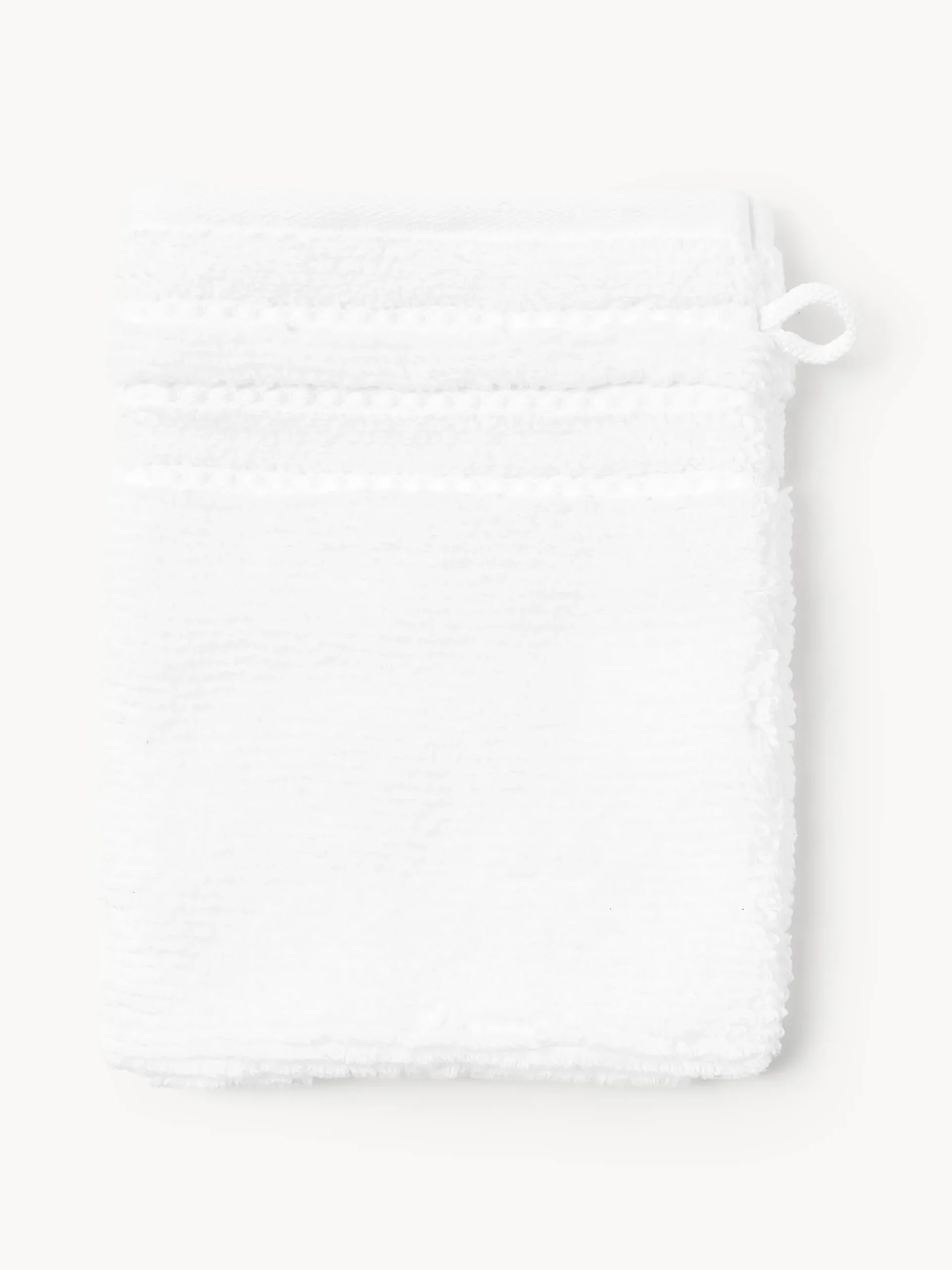 Guanti da bagno con bordo rigato Luxe 2 pz