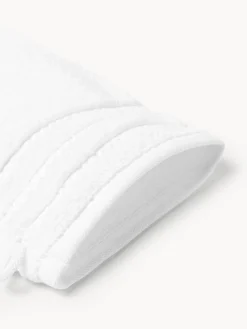 Guanti da bagno con bordo rigato Luxe 2 pz