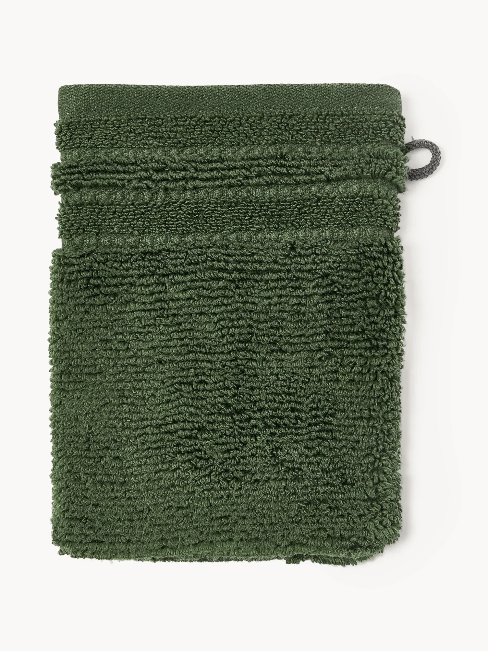 Guanti da bagno con bordo rigato Luxe 2 pz