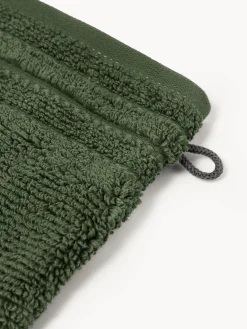 Guanti da bagno con bordo rigato Luxe 2 pz