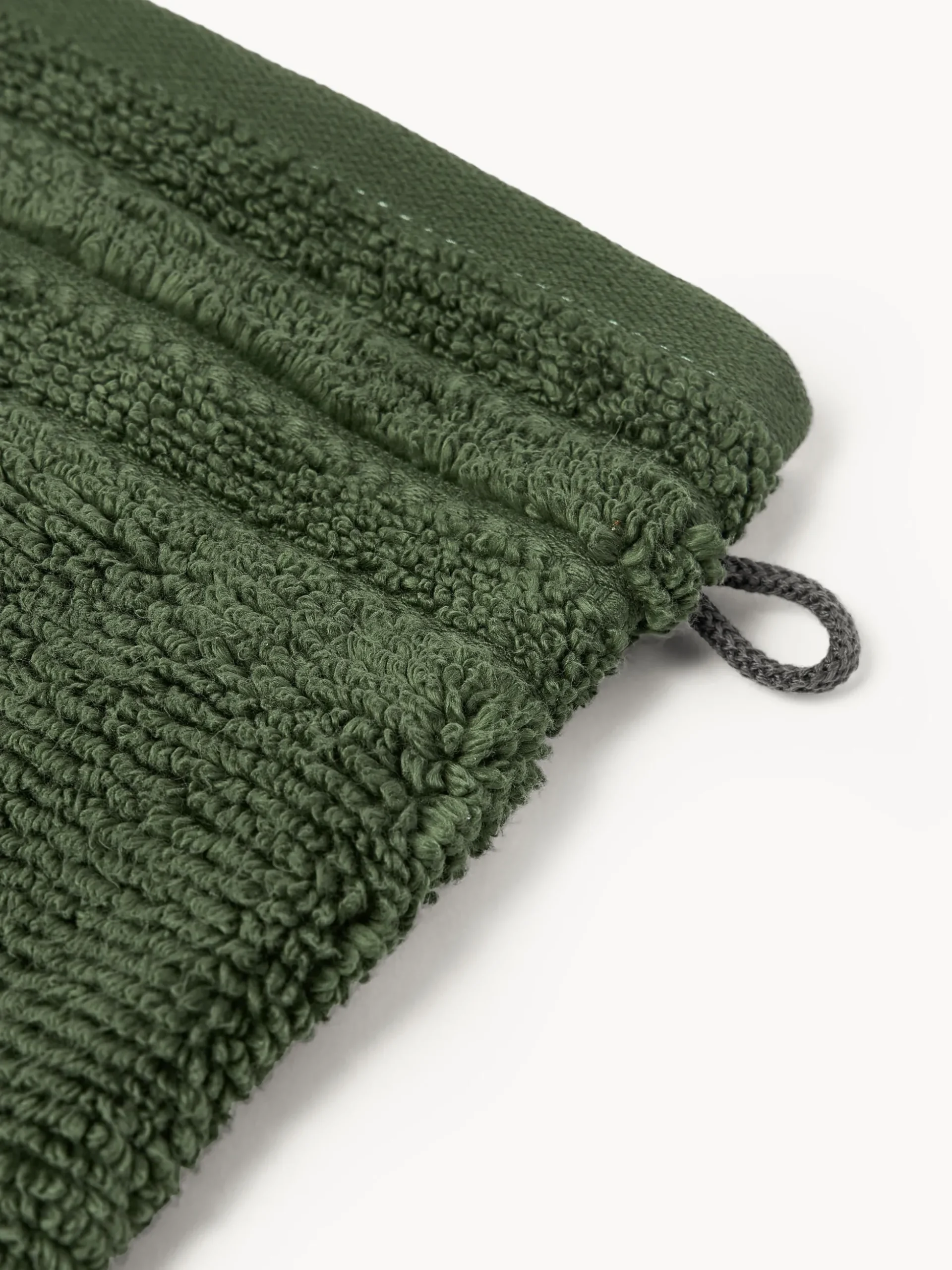 Guanti da bagno con bordo rigato Luxe 2 pz