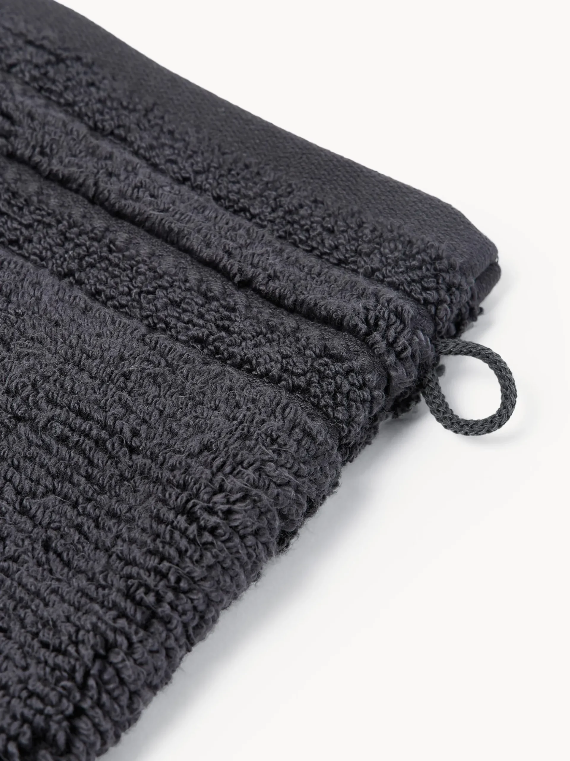 Guanti da bagno con bordo rigato Luxe 2 pz