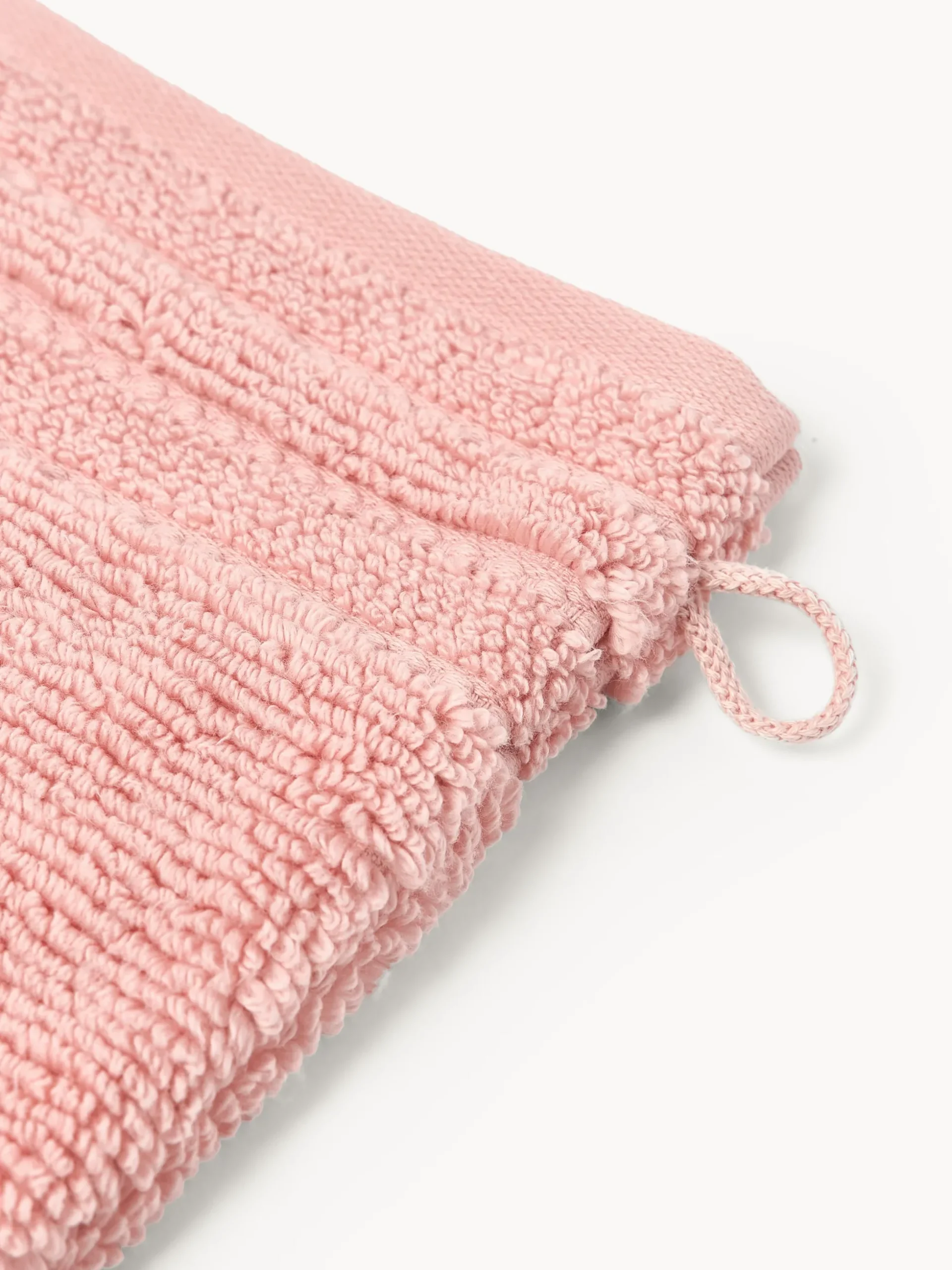Guanti da bagno con bordo rigato Luxe 2 pz