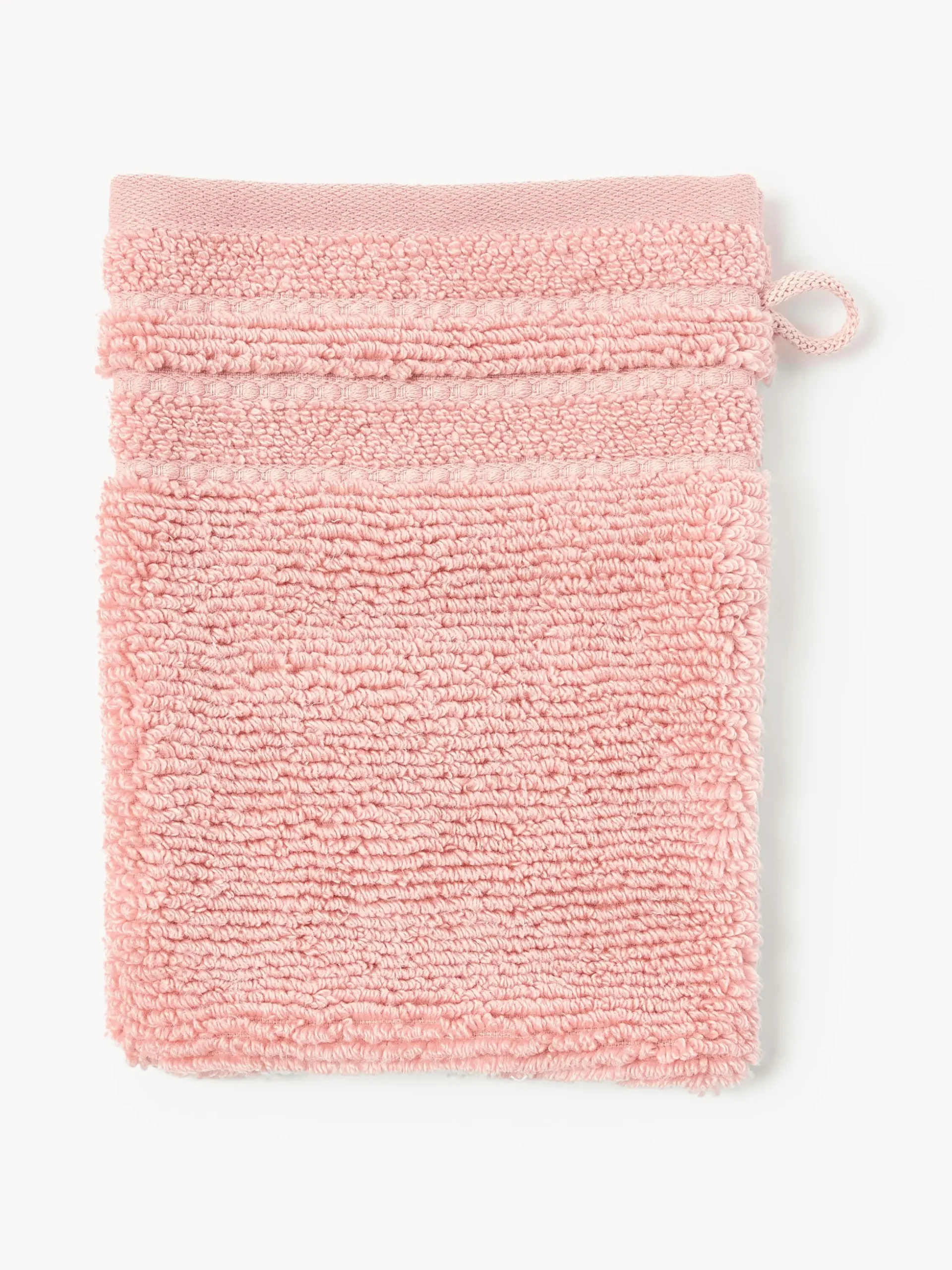 Guanti da bagno con bordo rigato Luxe 2 pz