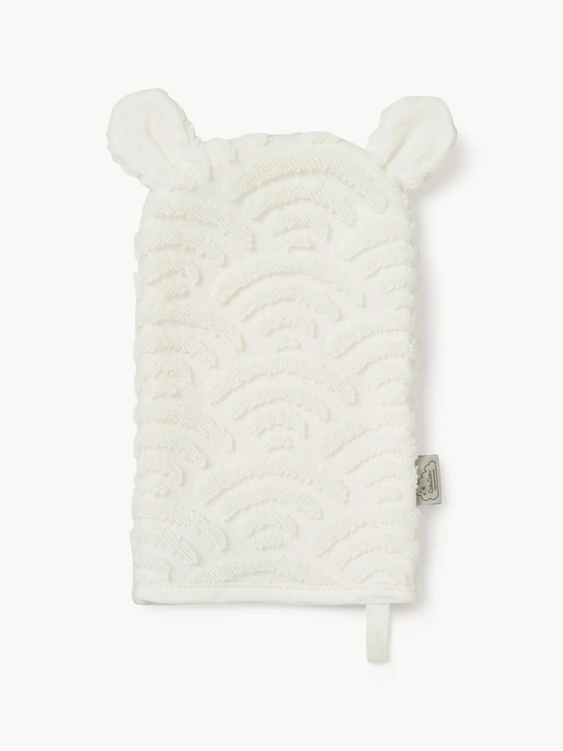Guanto per bagnetto in cotone organico Wave