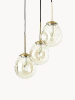 Lampada a sospensione a grappolo in vetro Amora