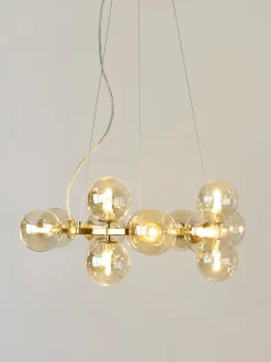 Lampada a sospensione a LED in vetro soffiato Splendor