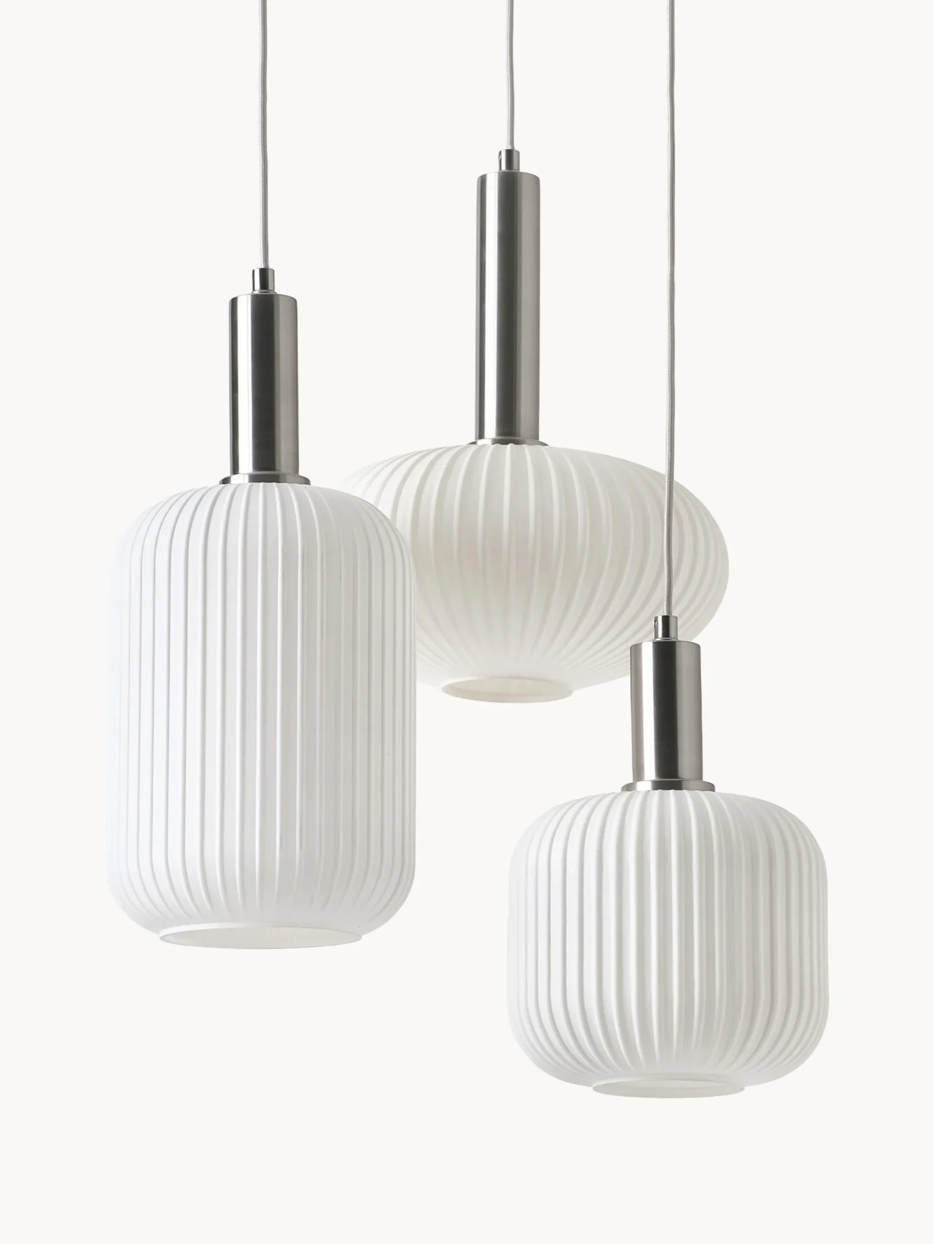 Lampada a sospensione cluster in vetro opale Candela