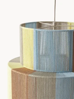 Lampada a sospensione con fili di lino Lace