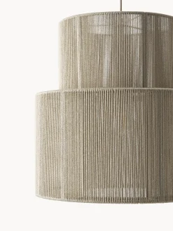 Lampada a sospensione con fili di lino Lace
