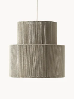Lampada a sospensione con fili di lino Lace