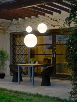 Lampada a sospensione da esterno portatile a LED con telecomando Pianeta, varie misure