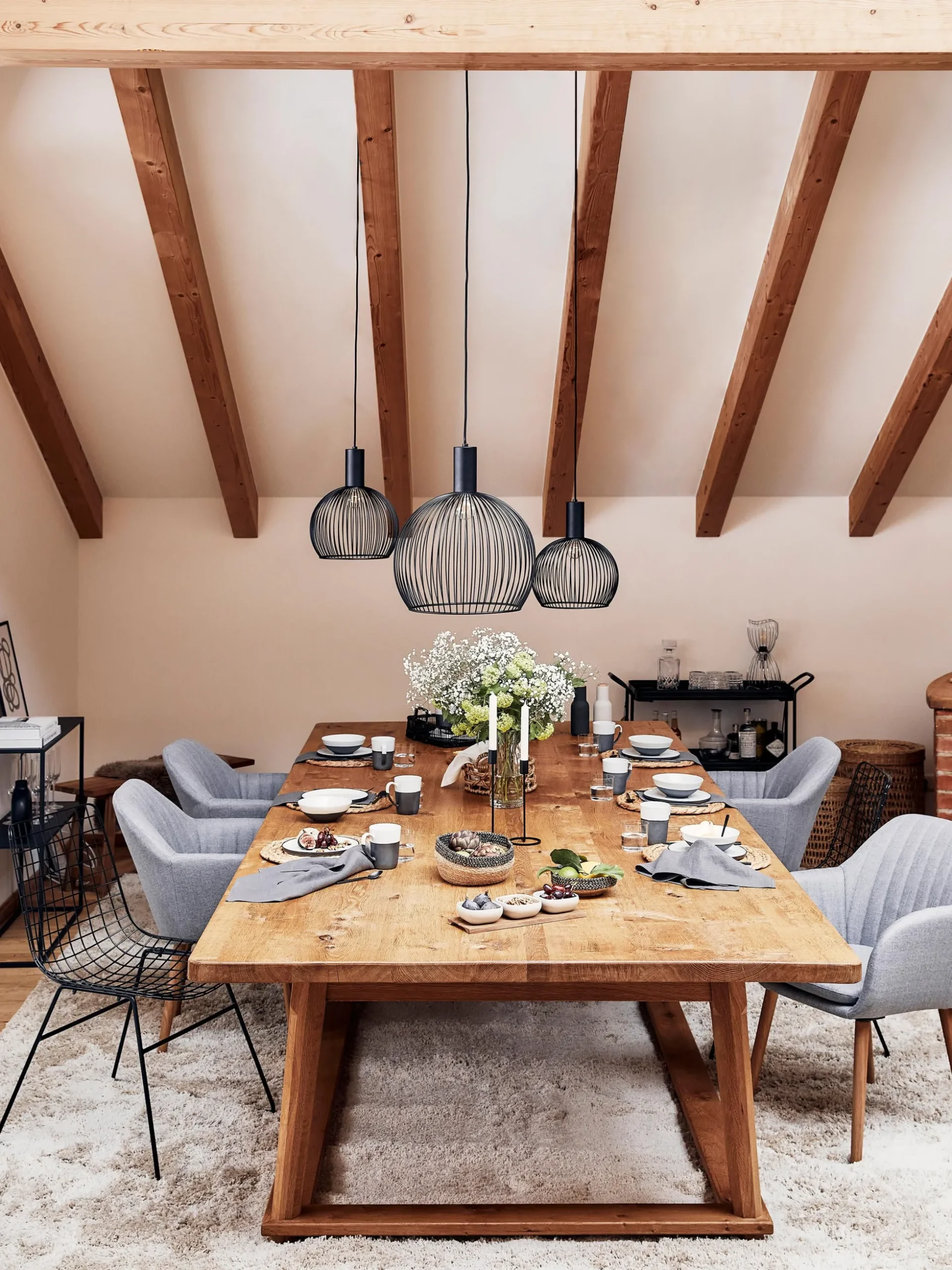 Lampada a sospensione di design in metallo Aver