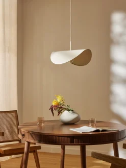 Lampada a sospensione di design in lino Kenzie