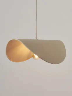 Lampada a sospensione di design in lino Kenzie