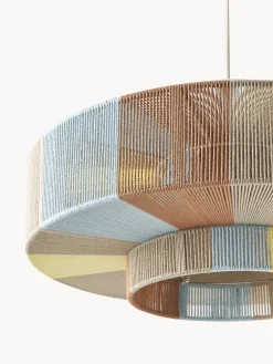 Lampada a sospensione grande in fili di lino Lace
