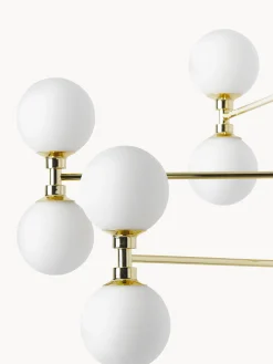 Lampada a sospensione grande con sfere in vetro opale Grover