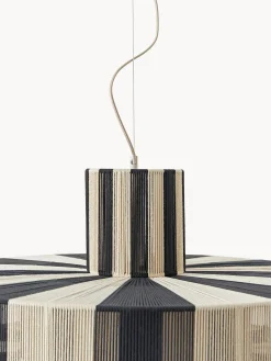 Lampada a sospensione grande in lino Lace