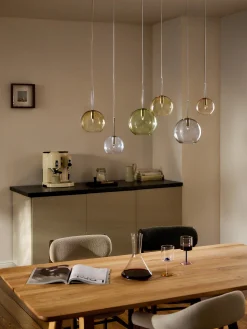 Lampada a sospensione grande con sfere in vetro Raquel