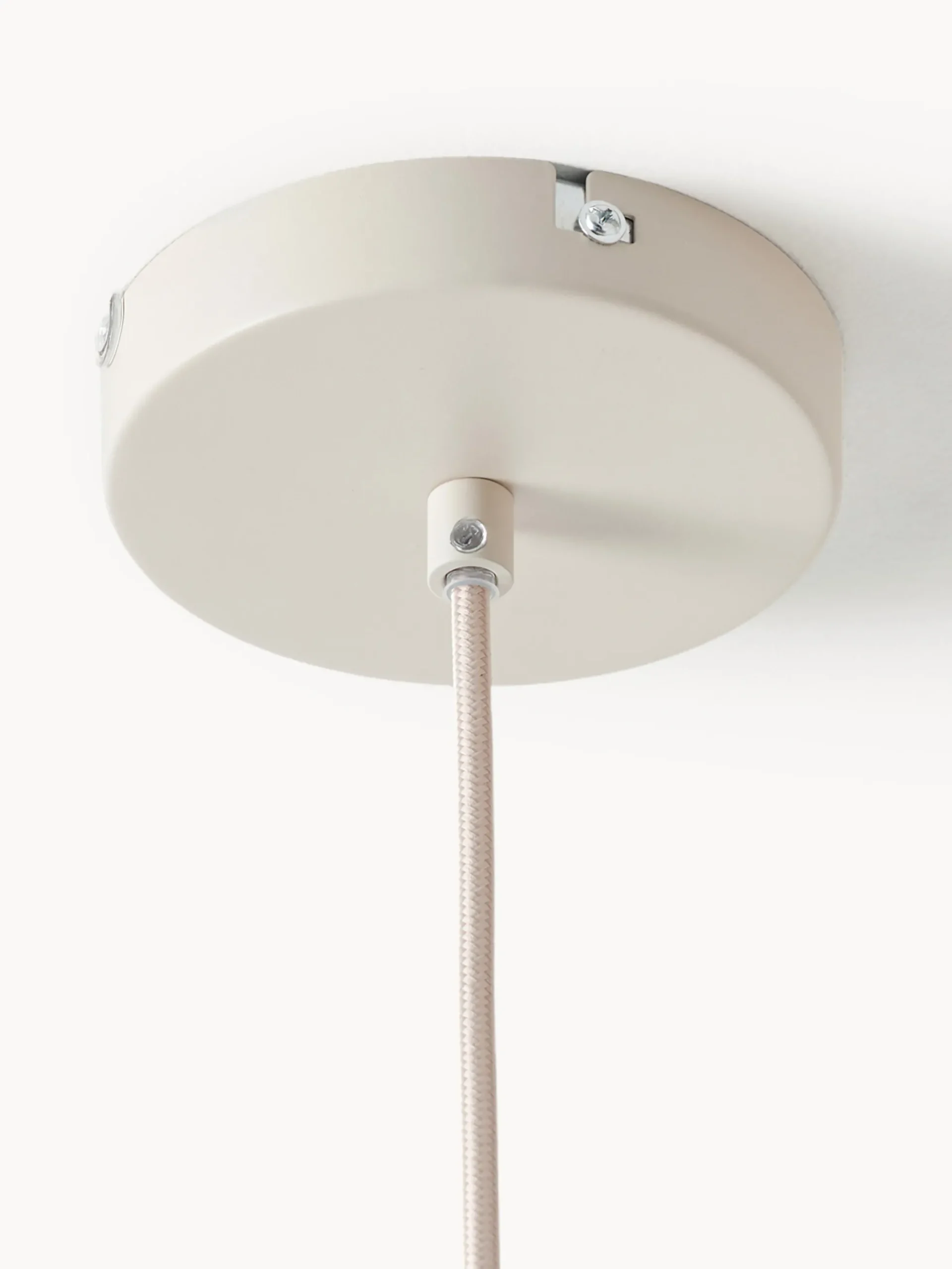 Lampada a sospensione grande in lino Lace