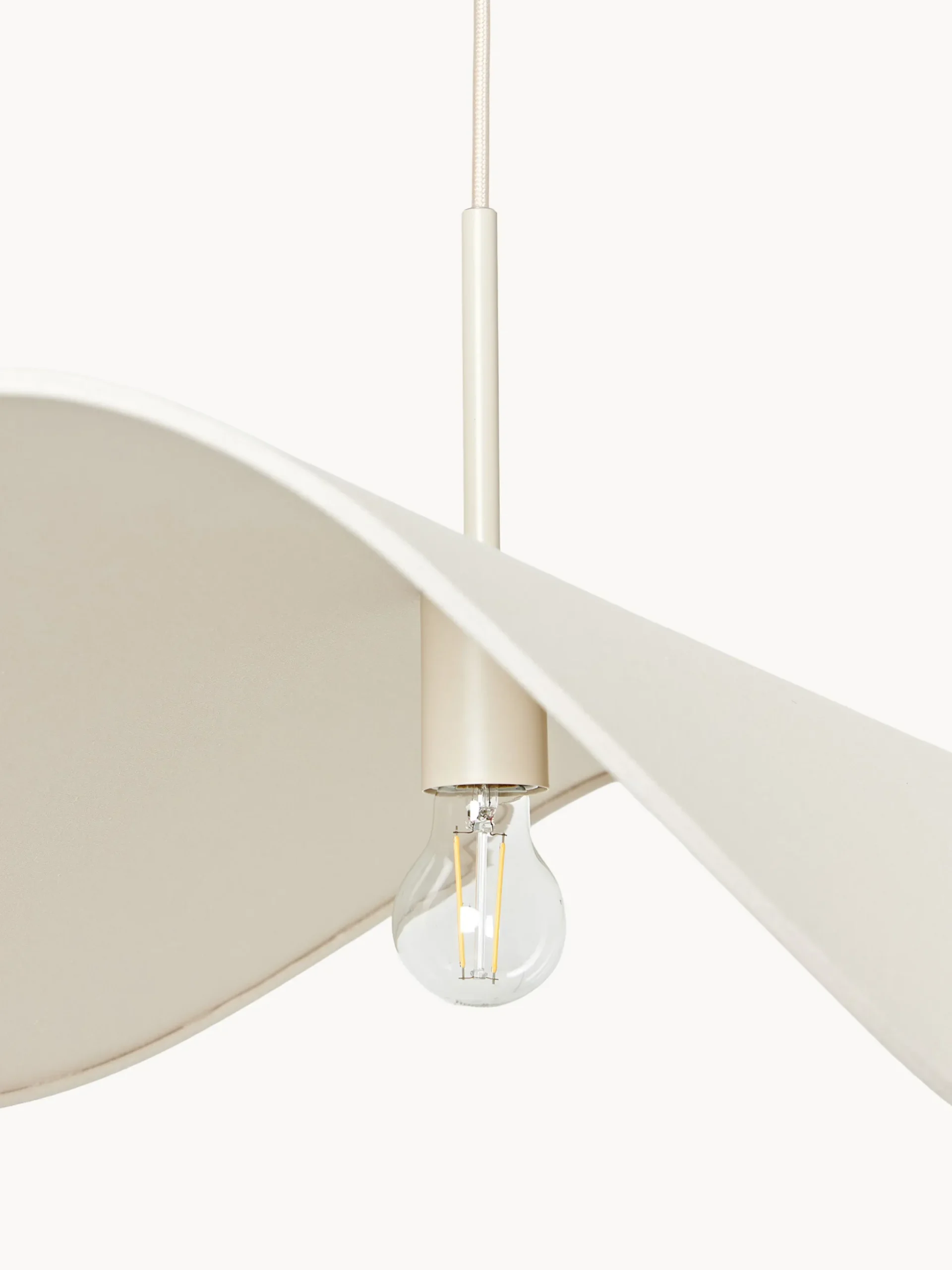 Lampada a sospensione grande di design in lino Kenzie