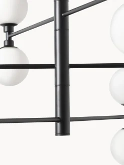 Lampada a sospensione grande con sfere in vetro opale Grover