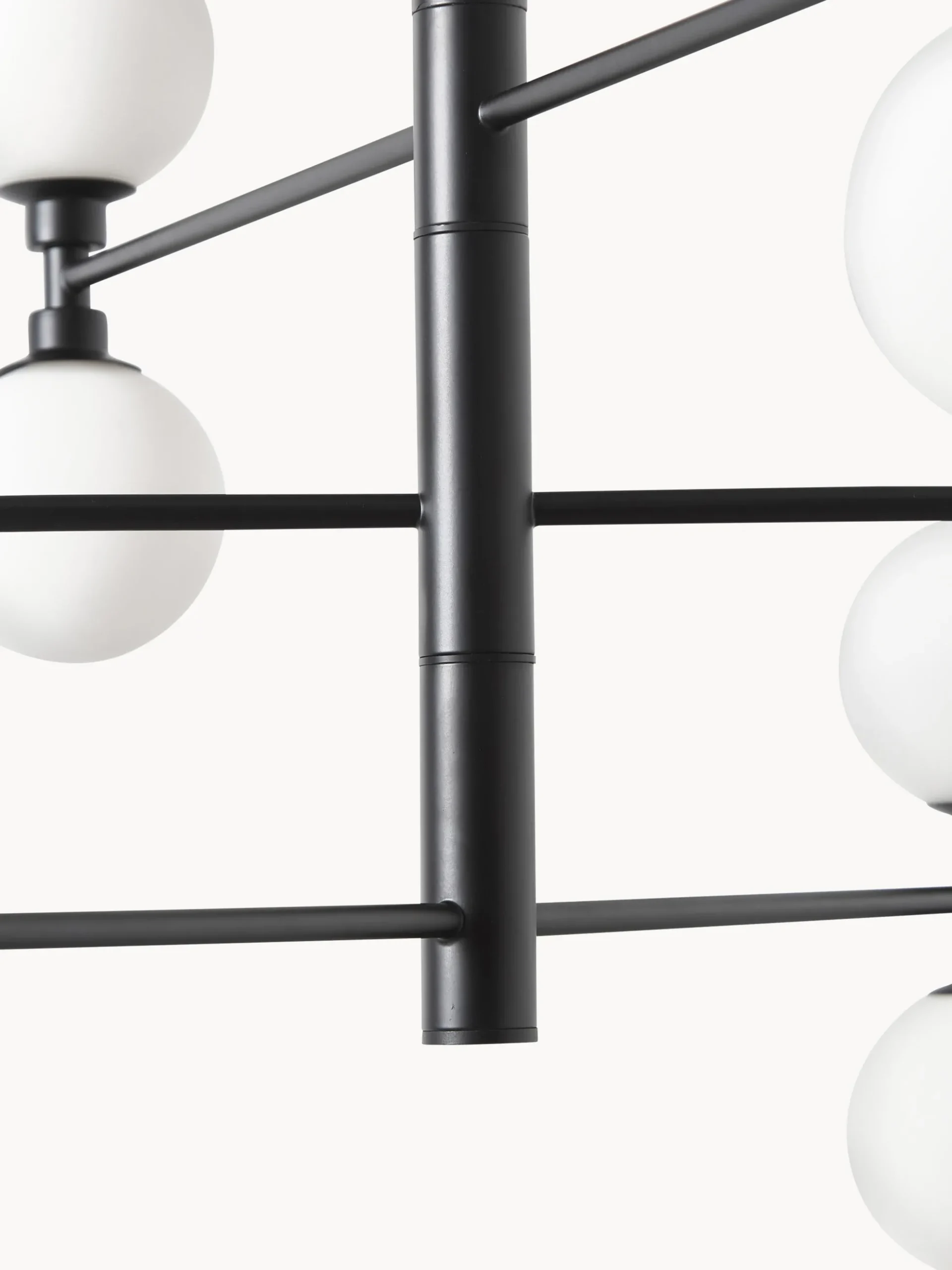 Lampada a sospensione grande con sfere in vetro opale Grover