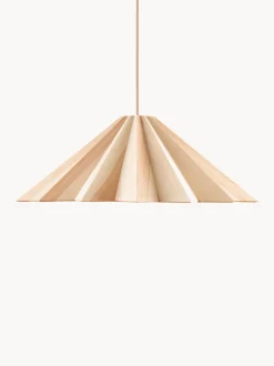Lampada a sospensione in legno di pino fatta a mano Stratus, varie misure