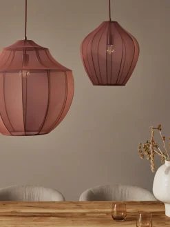 Lampada a sospensione in tessuto a rete Beau