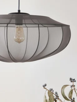 Lampada a sospensione in tessuto a rete Beau