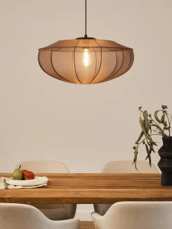Lampada a sospensione in tessuto a rete Beau