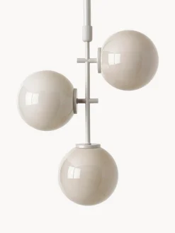 Lampada a sospensione in vetro opale Atlanta