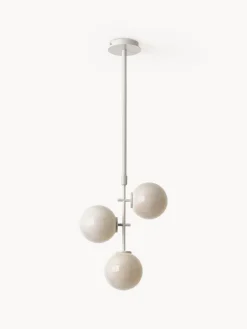 Lampada a sospensione in vetro opale Atlanta