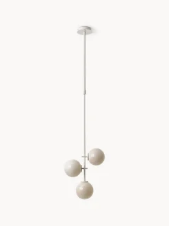 Lampada a sospensione in vetro opale Atlanta
