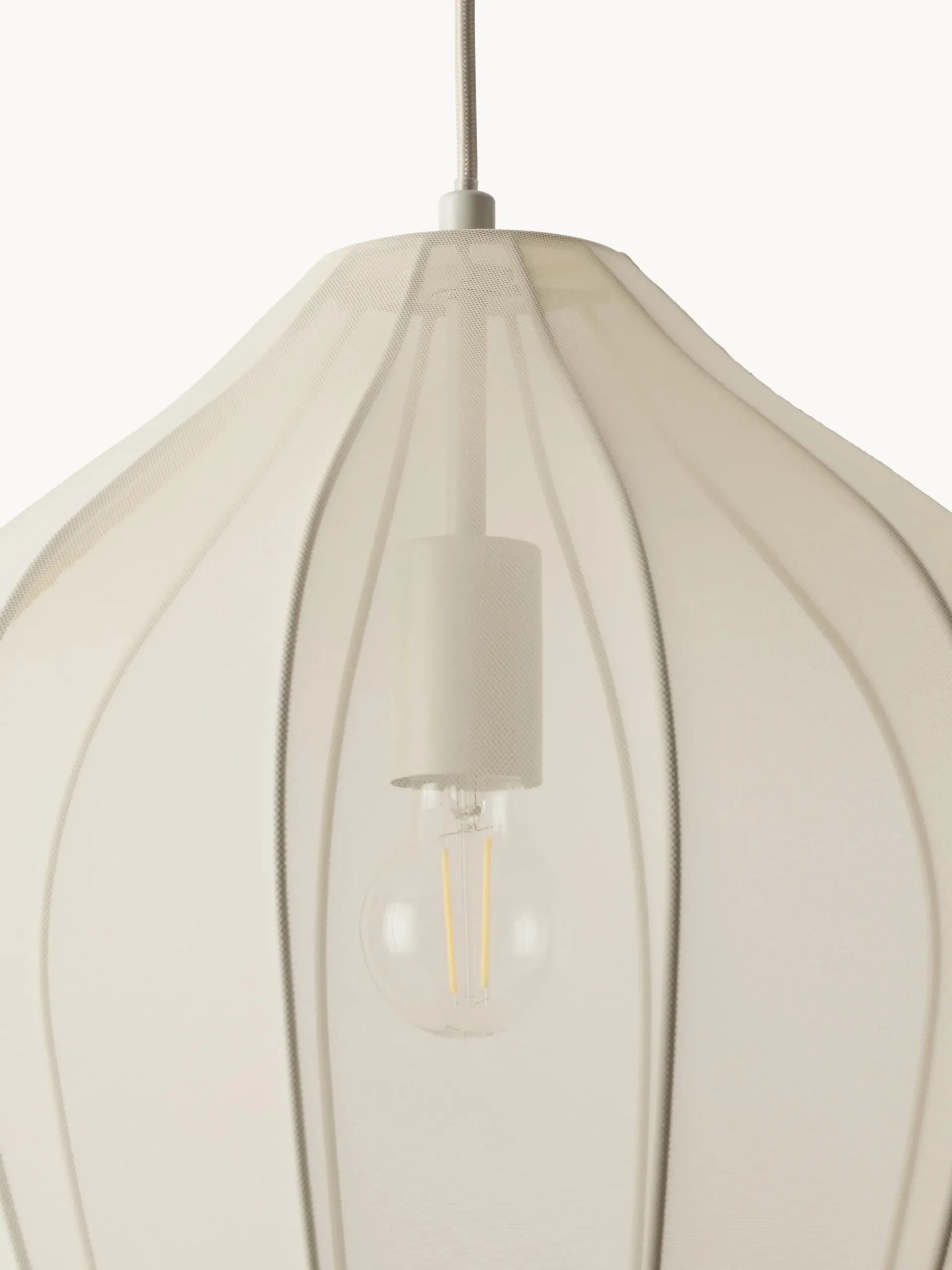 Lampada a sospensione in tessuto a rete Beau