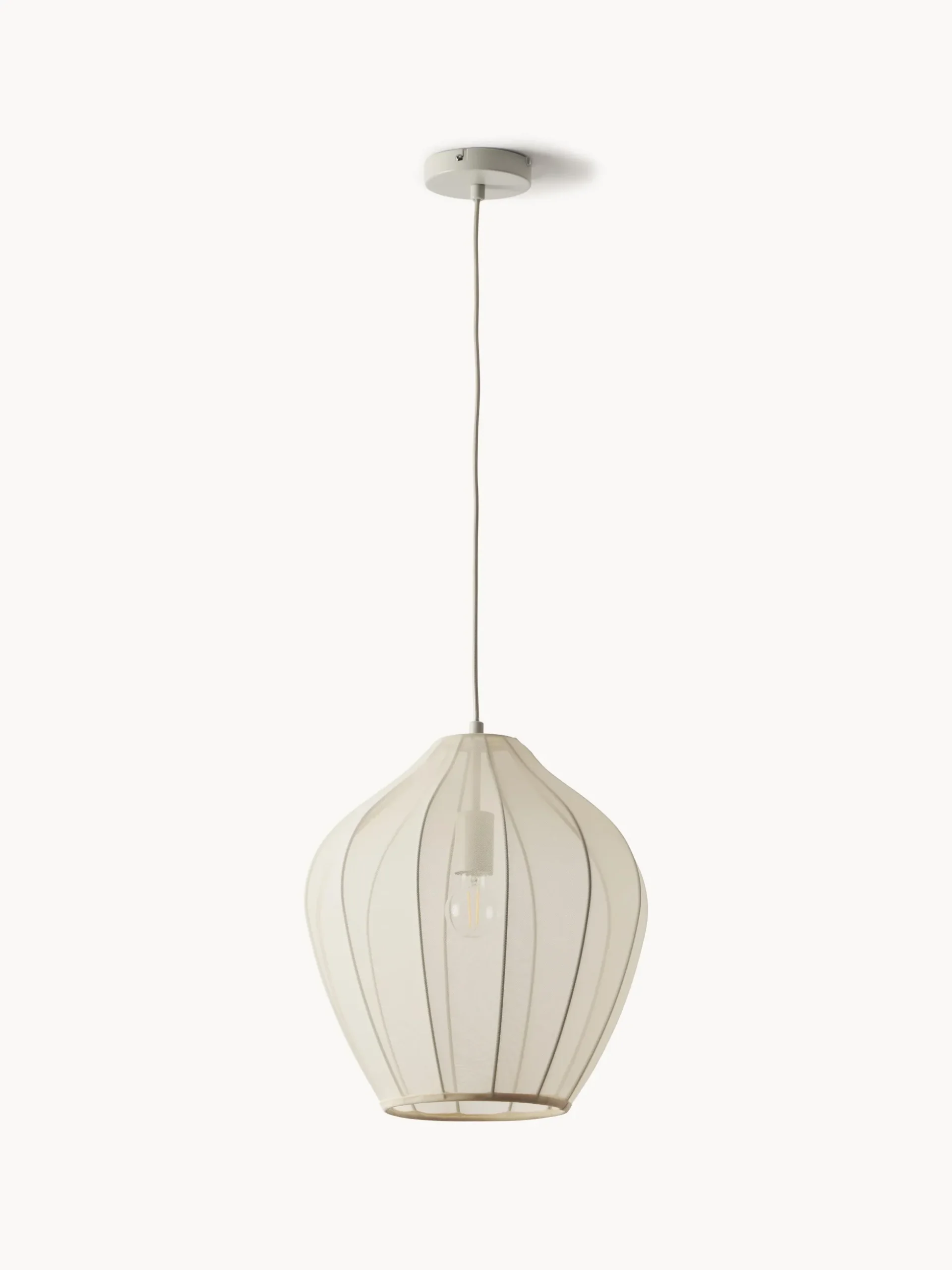 Lampada a sospensione in tessuto a rete Beau