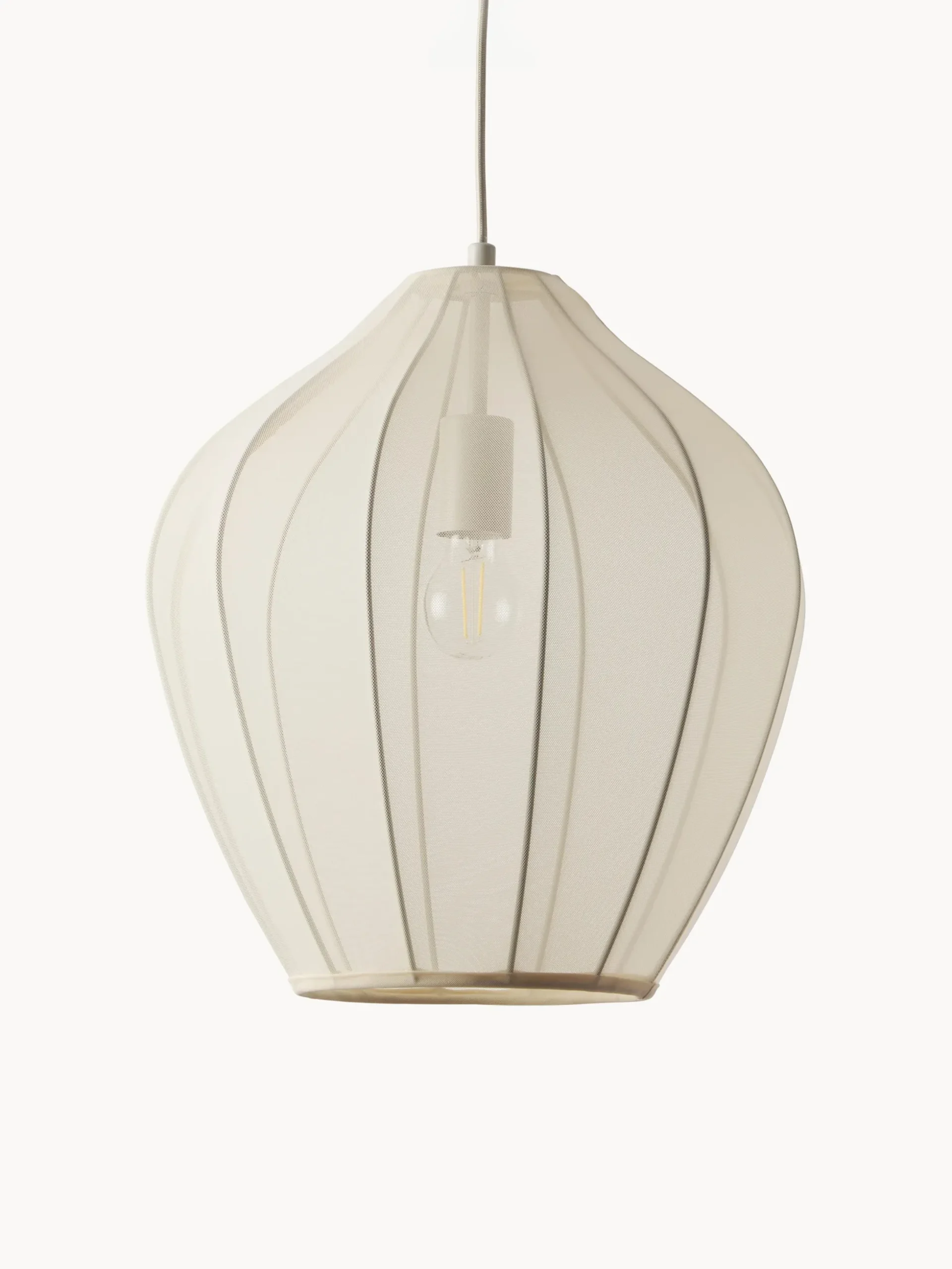 Lampada a sospensione in tessuto a rete Beau