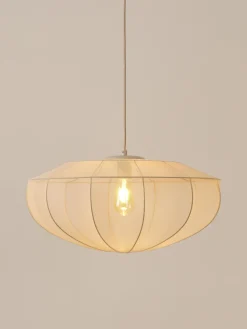 Lampada a sospensione in tessuto a rete Beau
