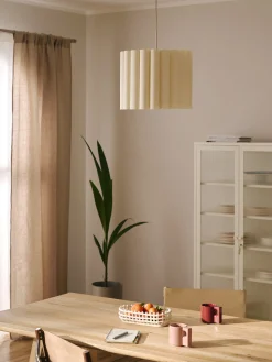 Lampada a sospensione in lino Lucina