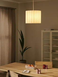 Lampada a sospensione in lino Lucina