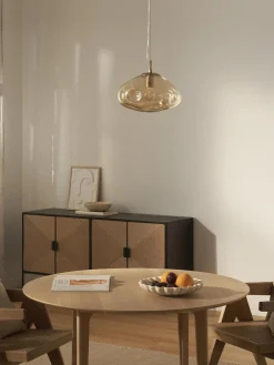 Lampada a sospensione in vetro Amora