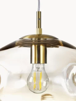 Lampada a sospensione in vetro Amora