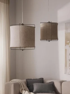 Lampada a sospensione in lino Clouds