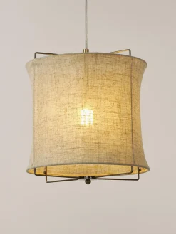 Lampada a sospensione in lino Clouds