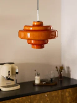 Lampada a sospensione in vetro Millie