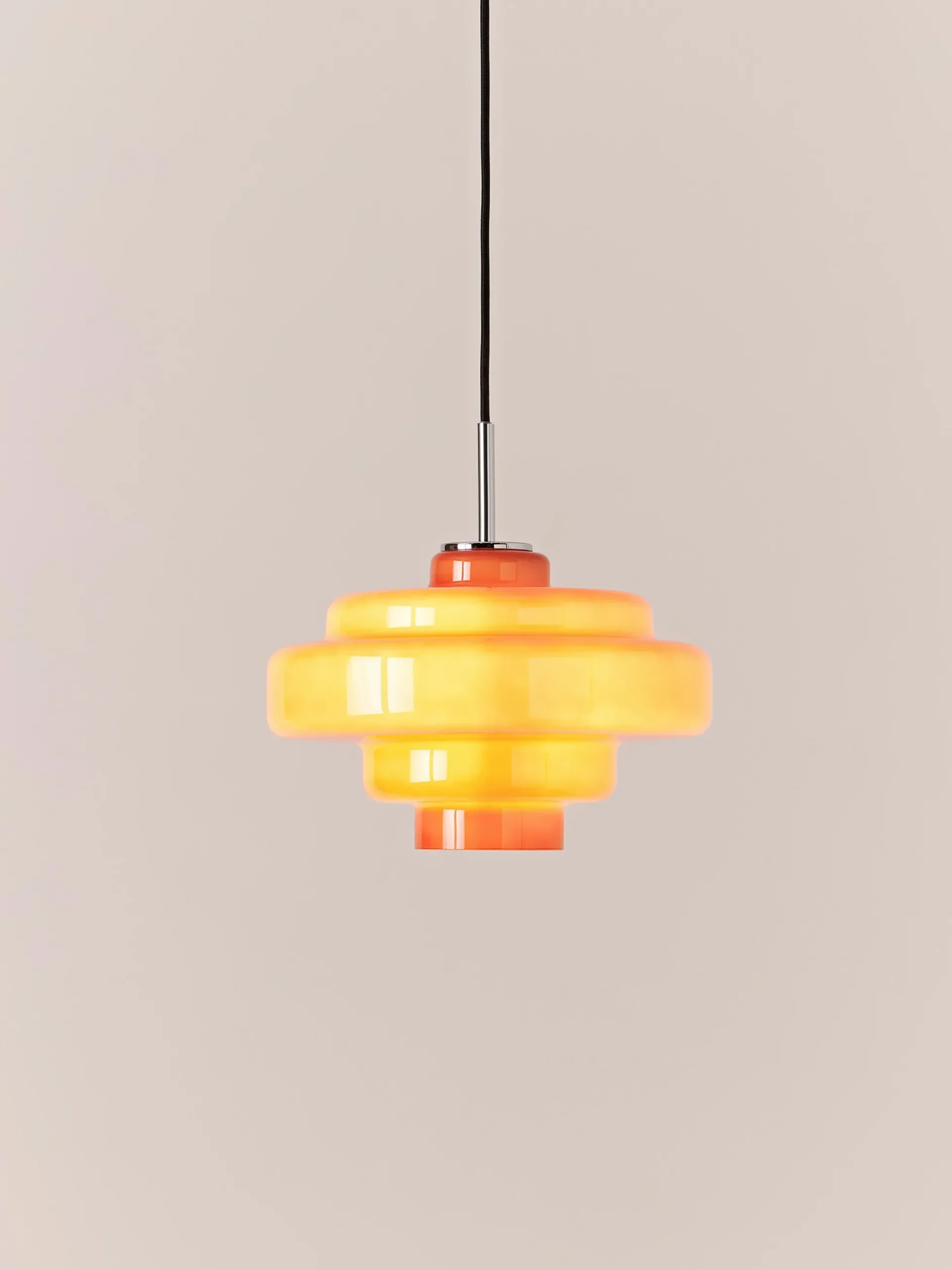 Lampada a sospensione in vetro Millie
