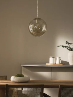 Lampada a sospensione in vetro Bao