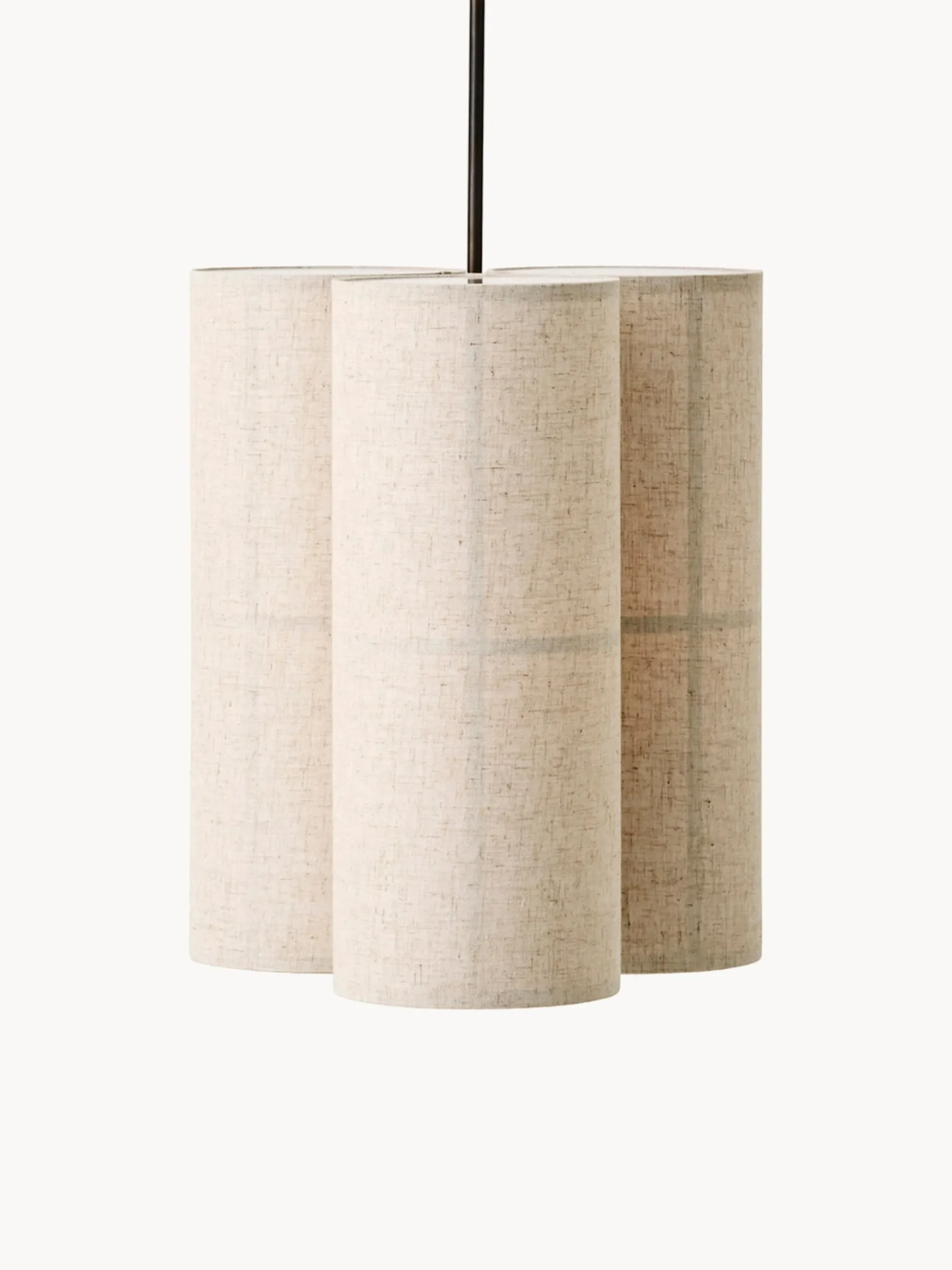 Lampada a sospensione in lino artigianale Hashira