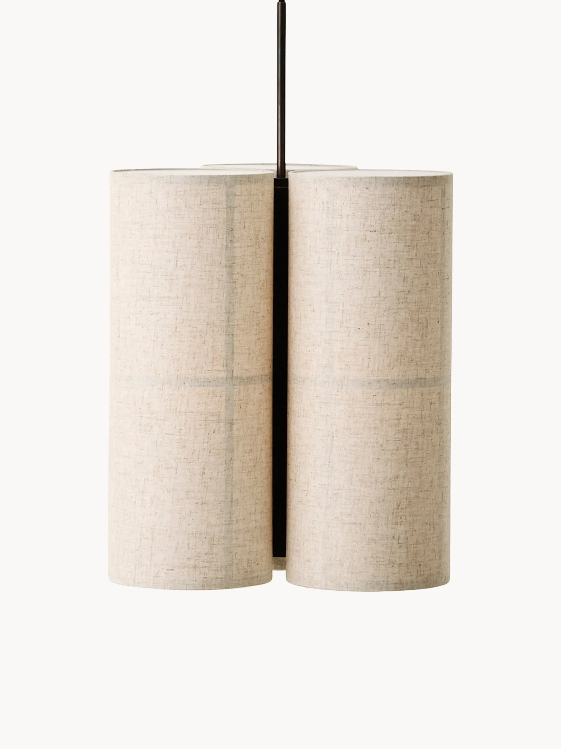 Lampada a sospensione in lino artigianale Hashira